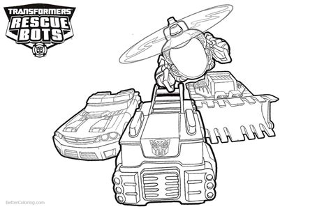 transformers rescue bots coloring pages vehicles  printable