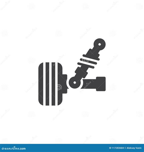car suspension vector icon stock vector illustration  sign