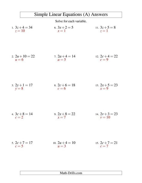 step equations worksheet  education template