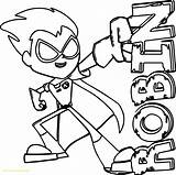 Coloring Pages Titans Raven Teen Getdrawings sketch template