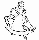 Coloring Pages Spanish Dancing Cinco Mayo Kids Dance Spain Mexican Gif Getdrawings Matador sketch template