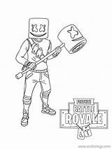 Fortnite Marshmello Xcolorings 1024px 69k 768px sketch template