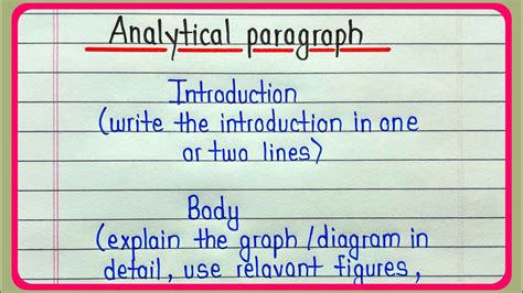 analytical paragraph class  format  analytical paragraph