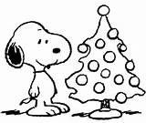 Snoopy Christmas Coloring Pages Peanuts Characters Tree Sheets Getdrawings Drawing Flickr sketch template