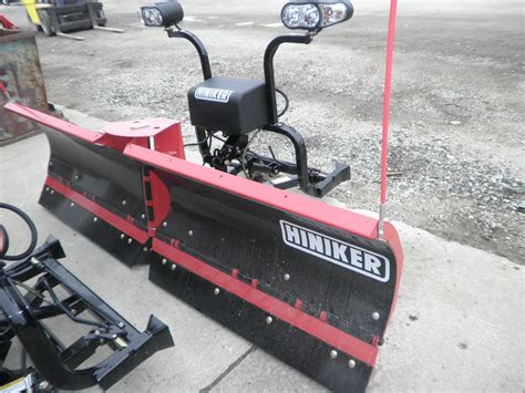 hiniker snow plow poly trip edge  plow   complete ford trucks flaired wing ebay