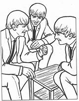 Beatles Jovenes Beroemdheden Coloriages Animaatjes Malvorlage Stimmen sketch template