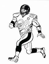 Coloring Steelers Pages Pittsburgh Football Nfl Drawing Printable Uniform Player Getdrawings Steeler Getcolorings sketch template