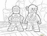 Coloring Lego Pages Justice League Printable Super Dc Heroes Popular sketch template