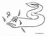 Eel Coloring Pages Colormegood Animals sketch template