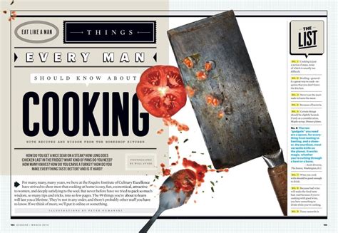 Things Every Man Should Know About Cooking Esquire March 2014