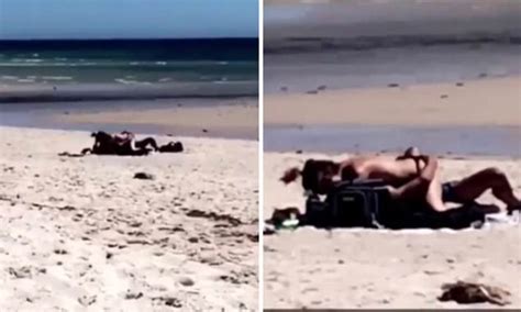 shocking video shows couple having sex at adelaide beach daily mail online