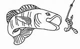Coloring Pages Fishing Lure Fish Color Eat Kids Kidsplaycolor Lures Play sketch template