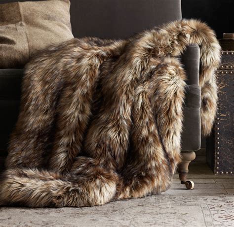 faux fur adds panache  fall home decor  columbian