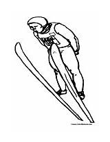 Skiing Coloring Sports Pages Ski Colormegood sketch template