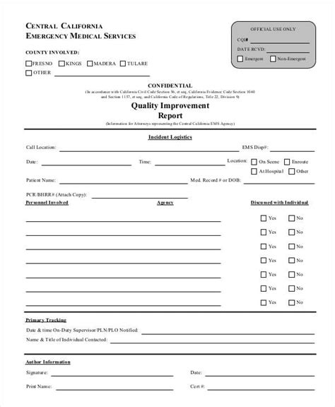 quality report templates  ms word pages google docs