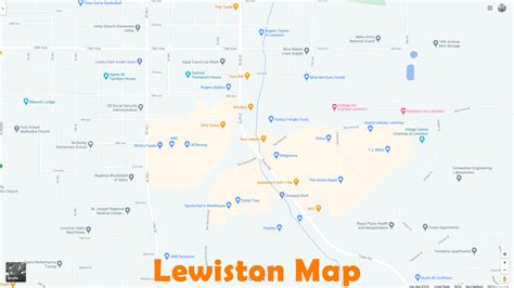 lewiston idaho map