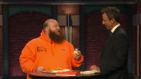 Action Bronson Ted Seth Meyers A Baked Ziti Pizza Last Night