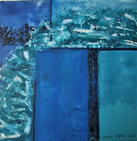 abstrakt  abstrakt blau tuerkis malerei von marina helfrich bei