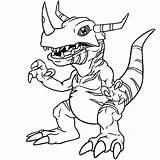 Digimon Gratis Agumon sketch template