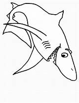 Shark Coloring Pages Sharks Great Cartoon Kids Drawing Color Print Book Cliparts Clipart Boy Colouring Para Tiburon Colorear Clip Posters sketch template