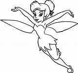 Tinkerbell Wecoloringpage Wings sketch template