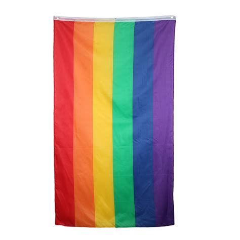 rainbow 3x5 ft 90x150cm flag lightweight polyester lesbian gay pride
