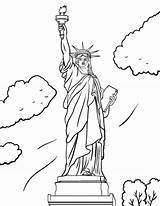 Liberty Statue Coloring Pages Book Printable Clipart Pdf Drawing Coloringcafe Sheet Lady Kids Print Library Colouring Cliparts Drawings People Choose sketch template