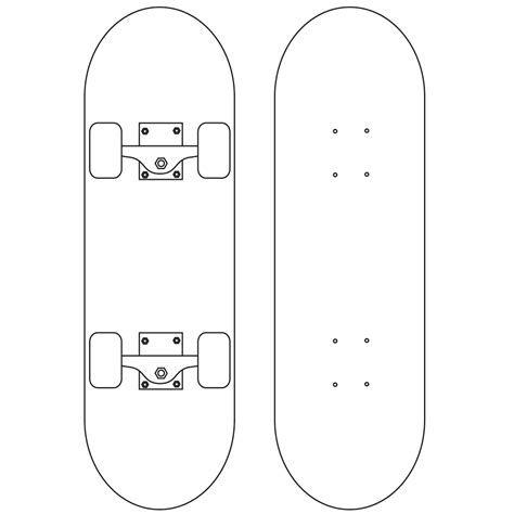 skateboard coloring page coloring page outline  car vrogueco