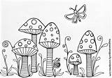 Toadstools Toadstool Gnome Fairy Thegreendragonfly Dragonfly Gnomes Lesen Getdrawings sketch template