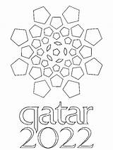 Qatar Cup 2022 Pages Coloring Logo Color Kids Online sketch template
