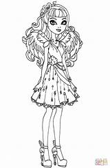 Coloring Ever After High Pages Cupid Printable Paper sketch template