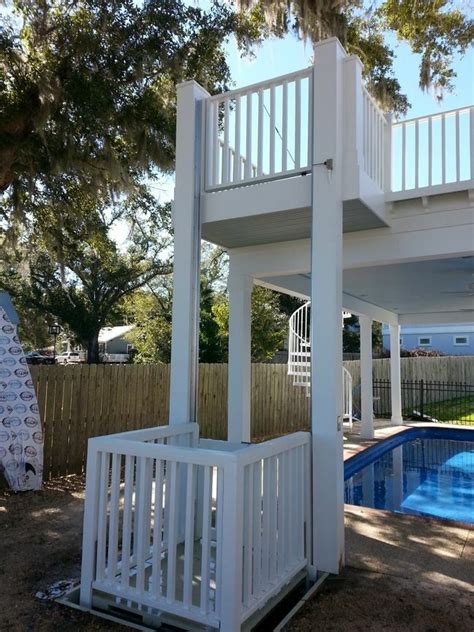 exterior lift  rooftop sundeck outdoor stairs house lift house