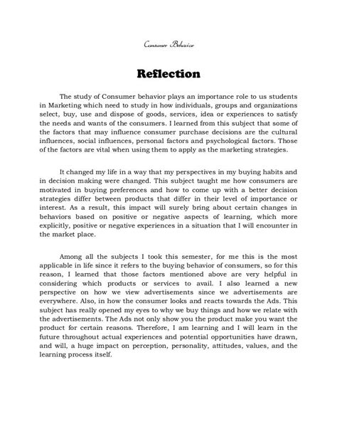reflective essay  personal development plan