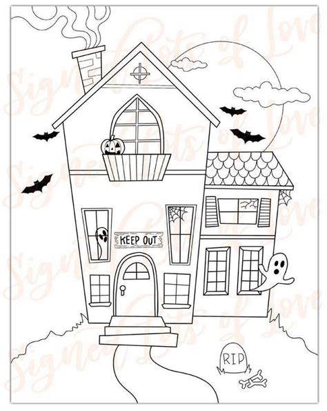 digital halloween coloring pages printable halloween coloring
