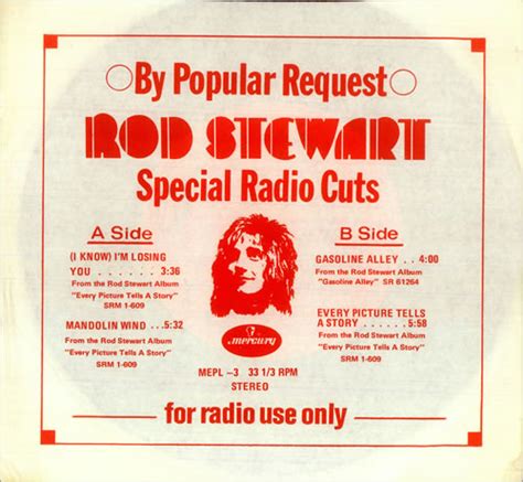 Rod Stewart I Know Im Losing You Special Radio Cuts Promo Us Promo