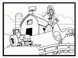 Farm Coloring Pages Preschool Scene Drawing Animal Farming Kids Scenes Easy Tractor Crops Animals Printable Print Farms Bestcoloringpagesforkids House Pretty sketch template