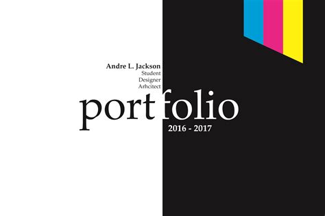 portfolio cover designs  students denbinger