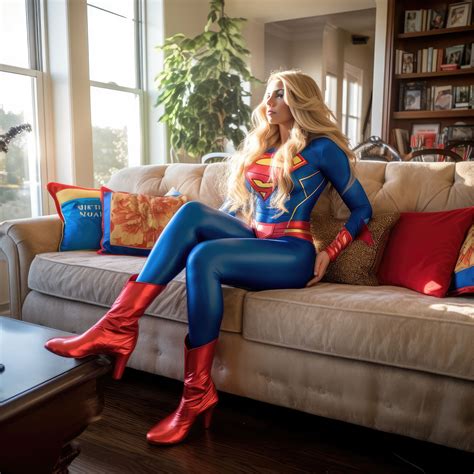 Ai Supergirl Sitting 6 By Bradbarry2 On Deviantart