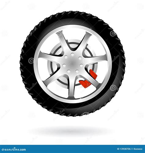 race car chromed wheel isolated stock vector illustration  business