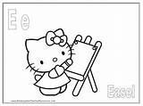 Hello Coloring Easel sketch template