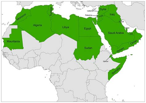 arab league members mappr