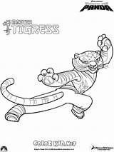 Tigress Colorkid Kung sketch template