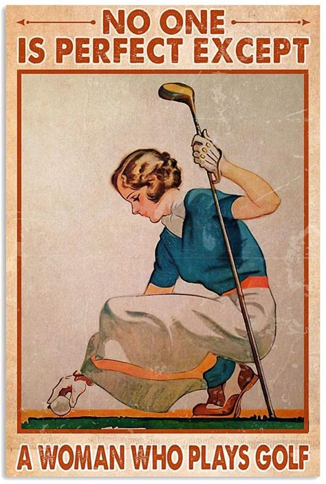 A Woman Who Plays Golf Is Depicted In This Poster