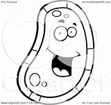 Germ Happy Face Coloring Clipart Cartoon Outlined Vector Cory Thoman Drawing Getdrawings Royalty sketch template