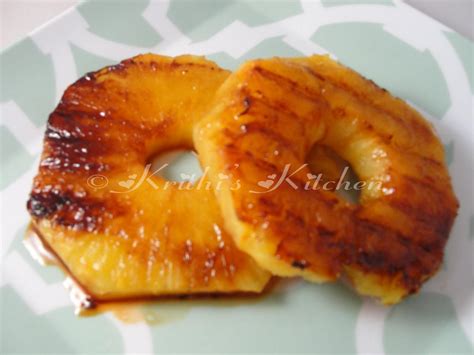 krithis kitchen grilled pineapple rings
