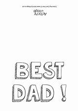 Colouring Dad Card Cards Father Daddy Fathers Colour Borders Bold Activityvillage Background Become Member Log Explore Village Activity sketch template