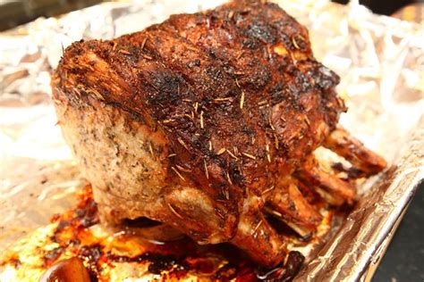 honey herb brined pork rib roast recipe pork rib roast rib roast