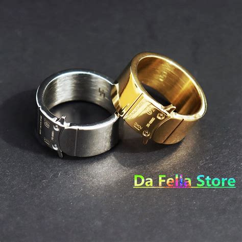 silvery golden alyx rings men women 1 1 high quality 1017 alyx 9sm