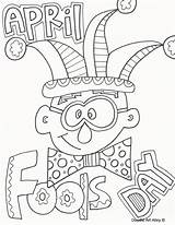 April Coloring Pages Fool Color Fools Colouring Clipart Doodle Alley Printable Print Printables Getcolorings Picolour 1st Getdrawings Clipground Choose Board sketch template