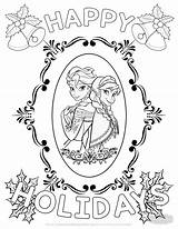 Frozen Christmas Coloring Sheets Printable Pages Template sketch template